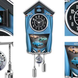 Bradford Exchange Studebaker Cuckoo Clock Lark Regal & Avanti